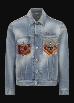 Herren Luis Trenker Denim-Jacke Lusaffeo