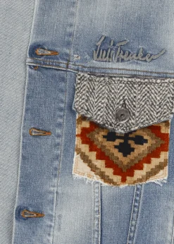 Herren Luis Trenker Denim-Jacke Lusaffeo