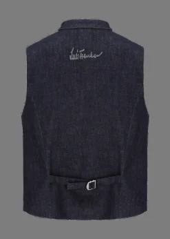 Herren Luis Trenker Denim-Weste Lusavio