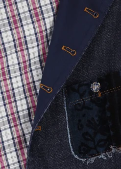 Herren Luis Trenker Denim-Weste Lusavio