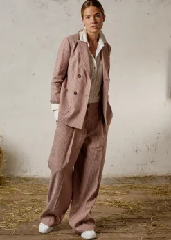 Damen Luis Trenker Doppelreihiger Blazer Mit Nadelstreifen Luscilla