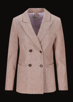 Damen Luis Trenker Doppelreihiger Blazer Mit Nadelstreifen Luscilla