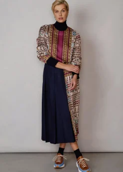 Damen Luis Trenker Faltenrock Im Materialmix Lumatilda