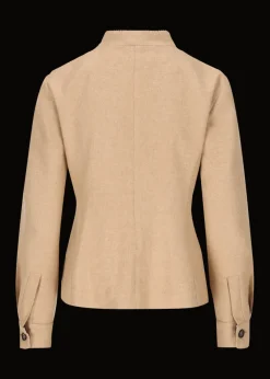 Damen Luis Trenker Flanellblazer Mit Stehkragen Luviola