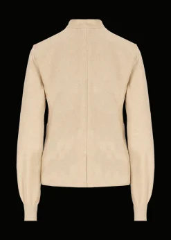 Damen Luis Trenker Flanell-Blazer Mit Strickärmeln Luranda