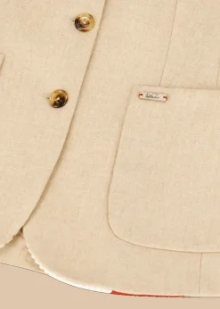 Damen Luis Trenker Flanell-Blazer Mit Strickärmeln Luranda