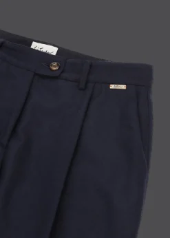 Damen Luis Trenker Flanell-Hose Im Carrot Fit Luloretta