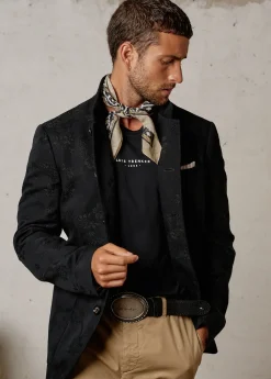 Herren Luis Trenker Floraler Jacquardblazer Lusandro