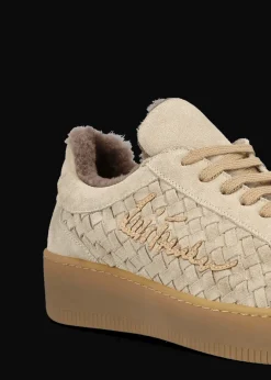 Damen Luis Trenker Geflochtener Wildleder-Sneaker Lupintras