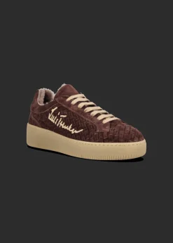 Damen Luis Trenker Geflochtener Wildleder-Sneaker Lupintras
