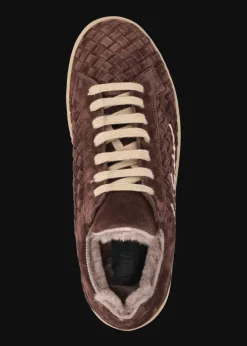 Damen Luis Trenker Geflochtener Wildleder-Sneaker Lupintras