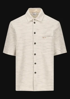 Herren Luis Trenker Gestreiftes Kurzarm-Hemd Ludavor