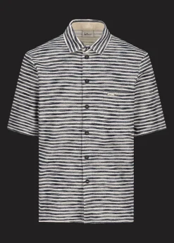 Herren Luis Trenker Gestreiftes Kurzarm-Hemd Ludavor