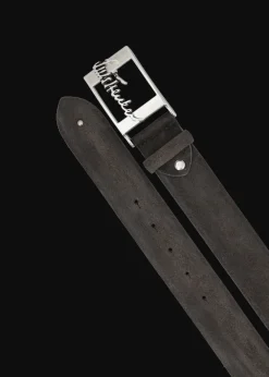 Herren Luis Trenker Gürtel Aus Wildleder Lufranco