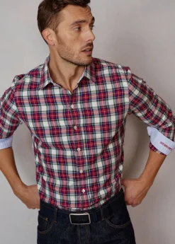 Herren Luis Trenker Hemd Mit Karomuster Lubodo