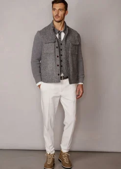 Herren Luis Trenker Hemdjacke Mit Strickärmeln Luolly