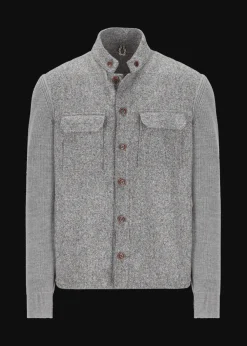 Herren Luis Trenker Hemdjacke Mit Strickärmeln Luolly