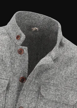 Herren Luis Trenker Hemdjacke Mit Strickärmeln Luolly