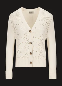 Damen Luis Trenker Häkelcardigan Aus Baumwollmischung Lualma