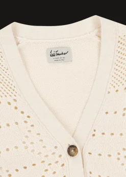 Damen Luis Trenker Häkelcardigan Aus Baumwollmischung Lualma