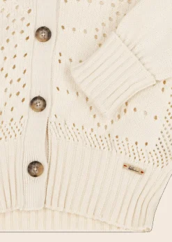 Damen Luis Trenker Häkelcardigan Aus Baumwollmischung Lualma