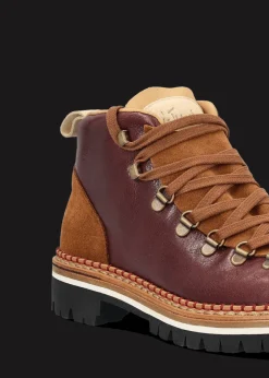 Damen Luis Trenker Hoher Leder-Schnürschuh Lupaolina