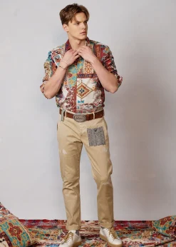 Herren Luis Trenker Hose Aus Baumwollgabardine Luboris