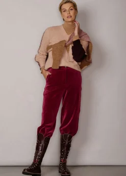 Damen Luis Trenker Hose Aus Jersey-Samt Lulottie