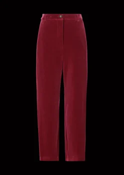 Damen Luis Trenker Hose Aus Jersey-Samt Lulottie