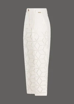 Damen Luis Trenker Hose Im Carrot Fit Aus Sangallo-Spitze Luloretta