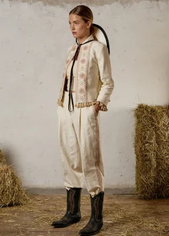 Damen Luis Trenker Hose Im Carrot Fit Mit Stickerei Luloretta