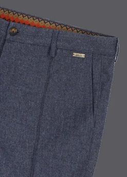 Herren Luis Trenker Hose Im Leinen-Woll-Mix Lubrizz