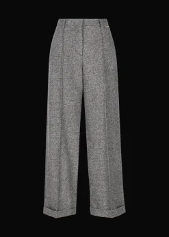 Damen Luis Trenker Hose Im Wollmix Mit Hahnentrittmuster Lularina