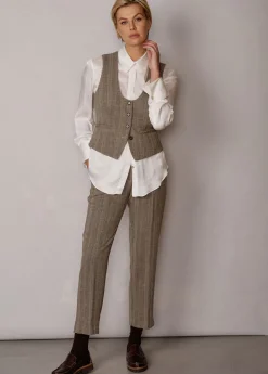 Damen Luis Trenker Hose Mit Fischgrätmuster Luleonelle