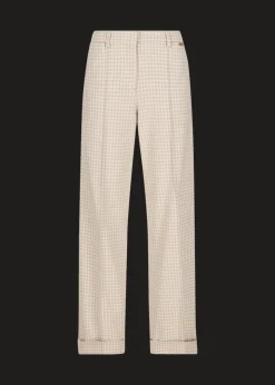 Damen Luis Trenker Hose Mit Hahnentrittmuster Lulara