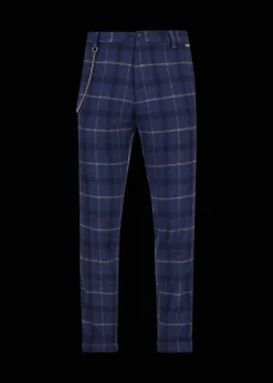 Herren Luis Trenker Hose Mit Karo-Muster Lubruneu