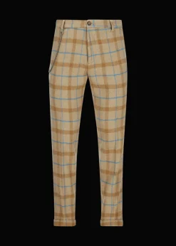 Herren Luis Trenker Hose Mit Karo-Muster Lubruneu