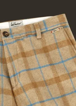 Herren Luis Trenker Hose Mit Karo-Muster Lubruneu