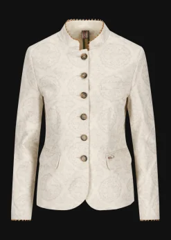 Damen Luis Trenker Jacquardblazer Mit Floralem Muster Luranda