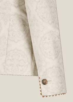 Damen Luis Trenker Jacquardblazer Mit Floralem Muster Luranda