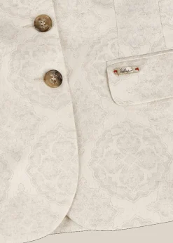 Damen Luis Trenker Jacquardblazer Mit Floralem Muster Luranda