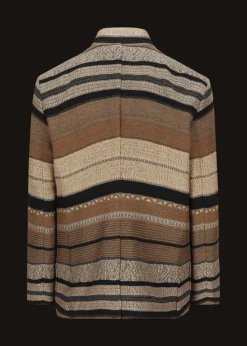 Herren Luis Trenker Jacquardblazer Mit Streifen Lusandro