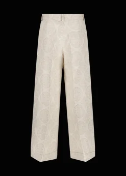 Damen Luis Trenker Jacquard-Hose Mit Weitem Bein Lulidia