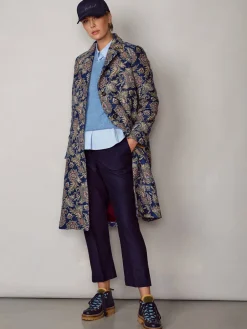 Damen Luis Trenker Jacquard-Mantel Mit Muster Lugreta