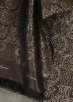 Damen/Herren Luis Trenker Jacquard-Seidenschal Lufranzi