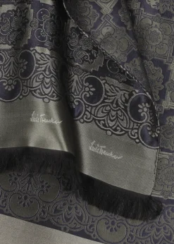 Damen/Herren Luis Trenker Jacquard-Seidenschal Lufranzi