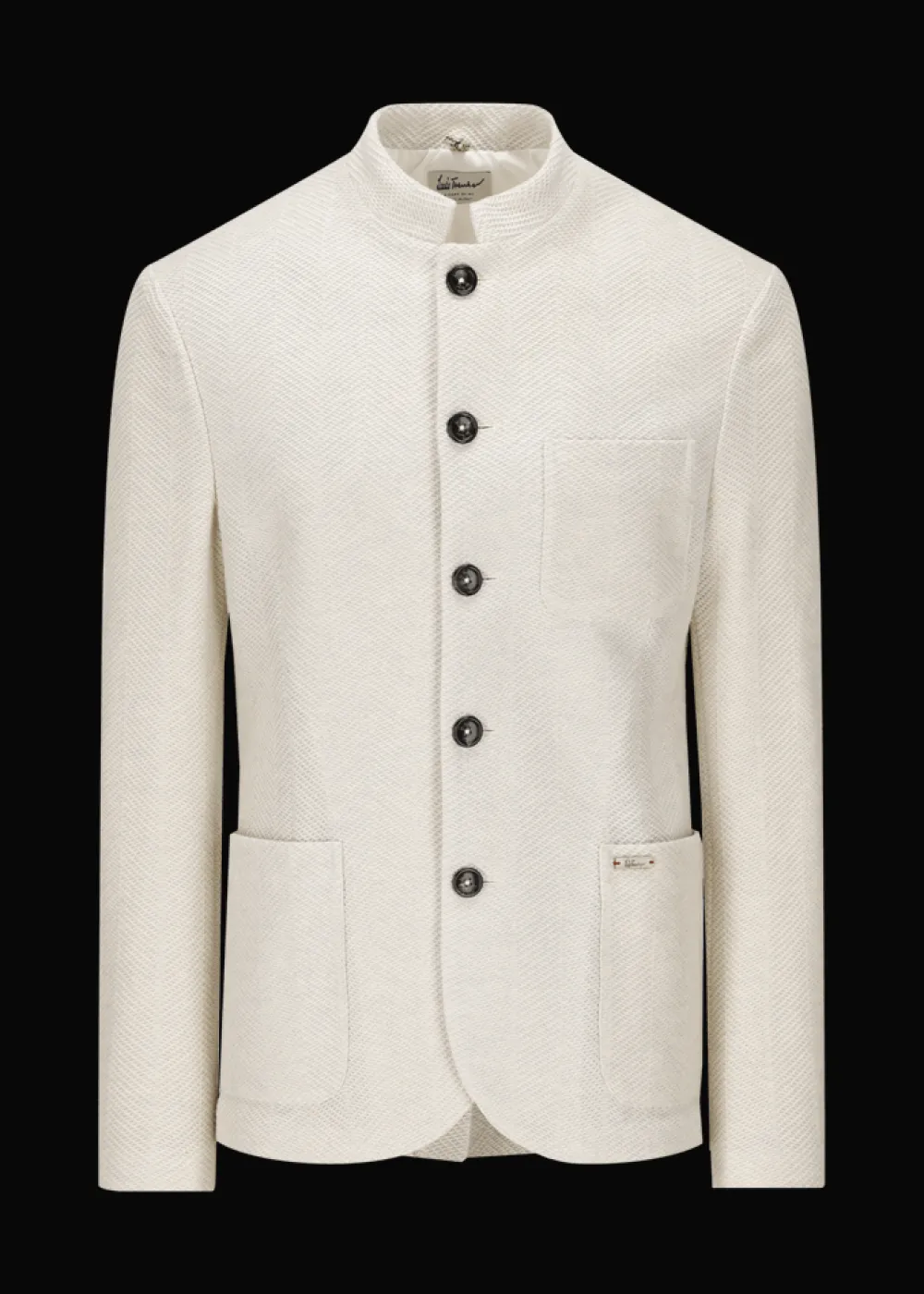 Herren Luis Trenker Jersey-Blazer Mit Fischgrätmuster Luigis