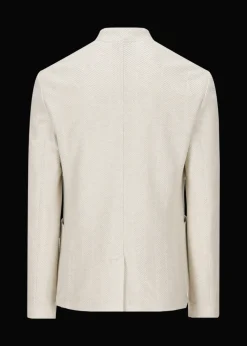 Herren Luis Trenker Jersey-Blazer Mit Fischgrätmuster Luigis