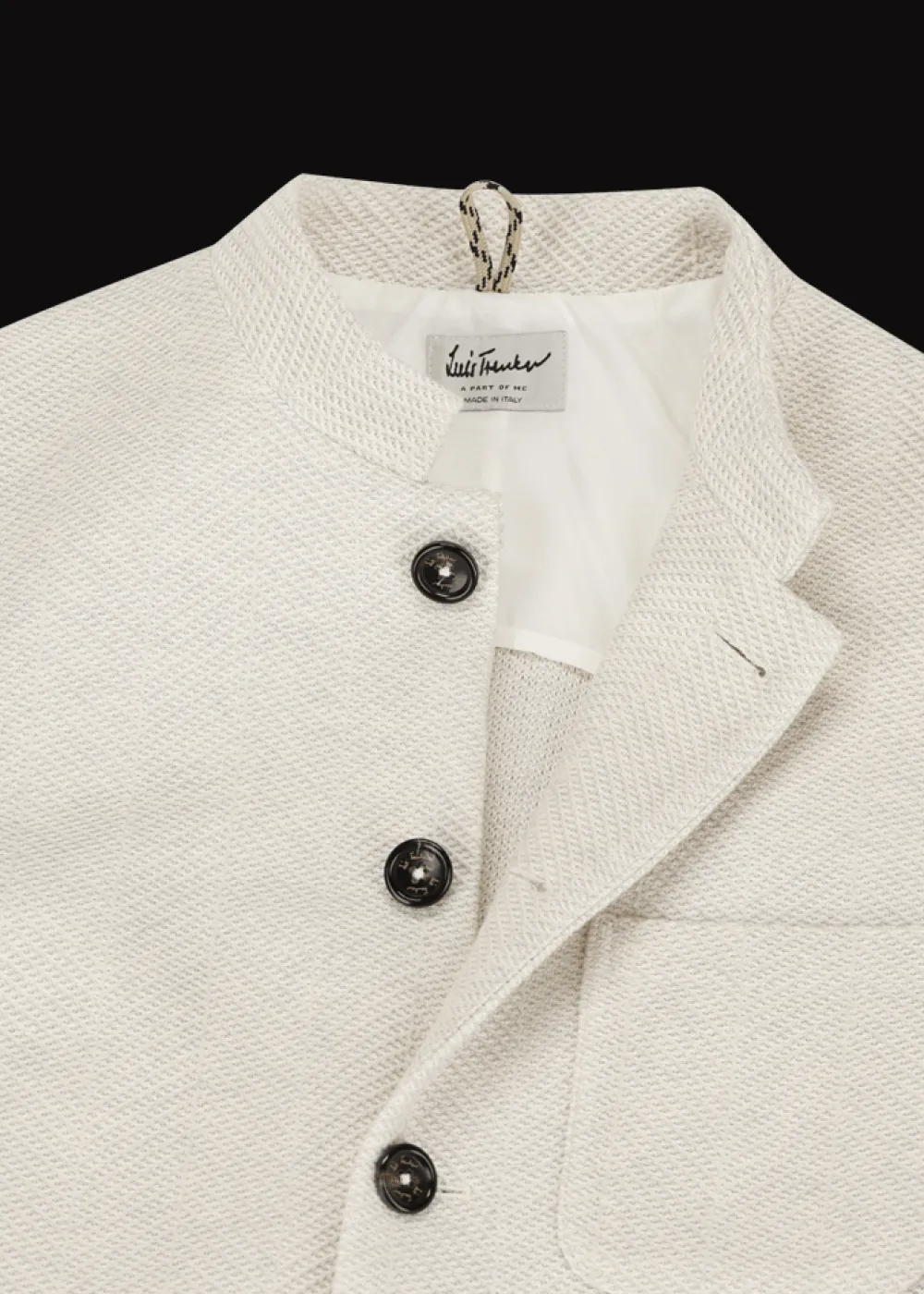 Herren Luis Trenker Jersey-Blazer Mit Fischgrätmuster Luigis