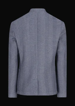 Herren Luis Trenker Jersey-Blazer Mit Fischgrätmuster Luigis